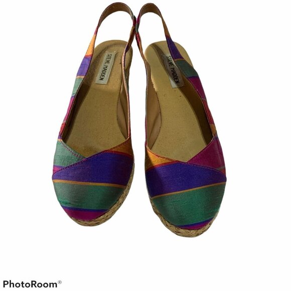 Steve Madden P-Katy Multicolor Espadrilles 8M - Picture 1 of 9